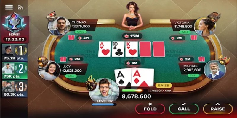 poker 23win- những vòng cược 